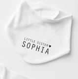 Little Sister Personalised Bib