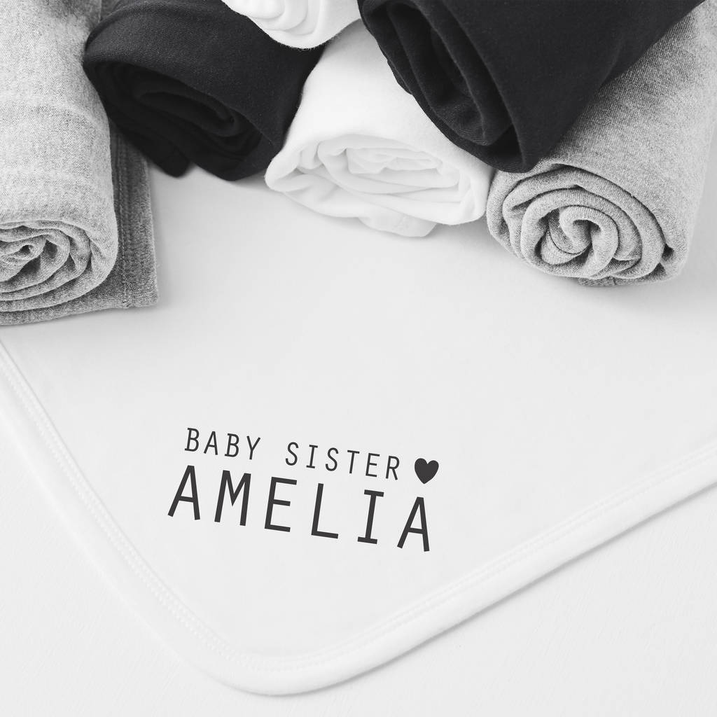 Little Sister Personalised Polo Babygrow