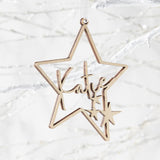 Little Star Personalised Christmas Decoration