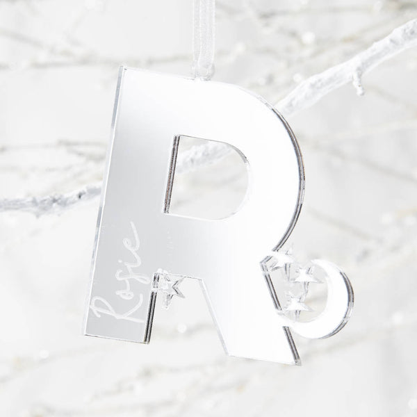 Star Initial Personalised Christmas Decoration