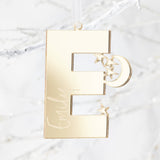 Star Initial Personalised Christmas Decoration
