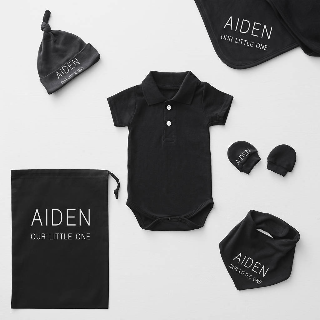 Mini Message Personalised Polo Babygrow