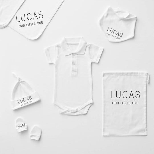 Mini Message Personalised Polo Babygrow