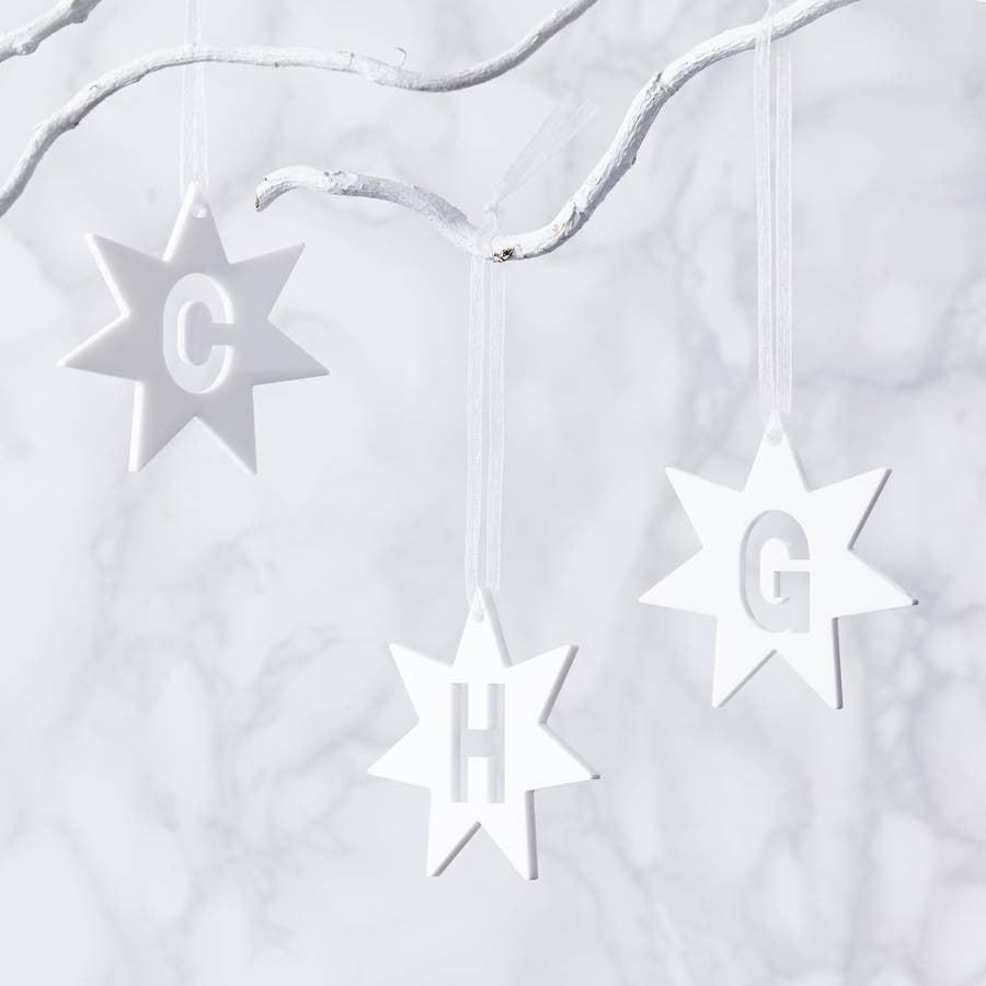 Initial Star Personalised Decoration