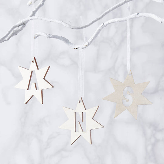 Initial Star Personalised Decoration