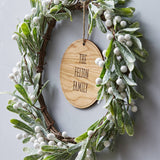 Mistletoe Personalised Christmas Wreath