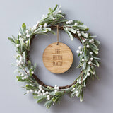 Mistletoe Personalised Christmas Wreath