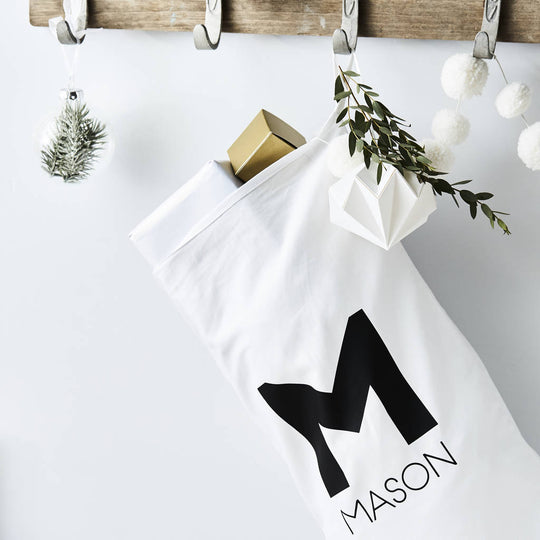 Monogram Personalised Christmas Stocking