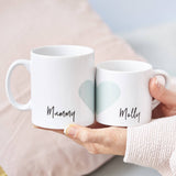 Mummy And Me Personalised Mug Set