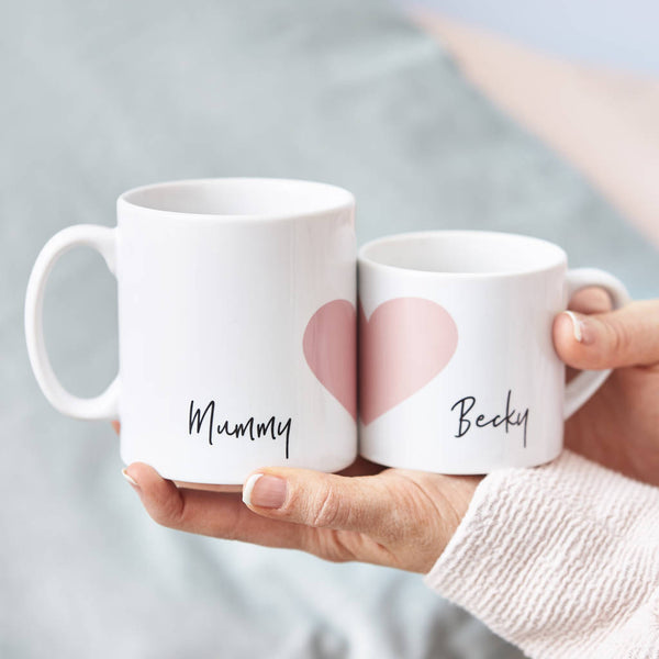 Mummy And Me Personalised Mug Set