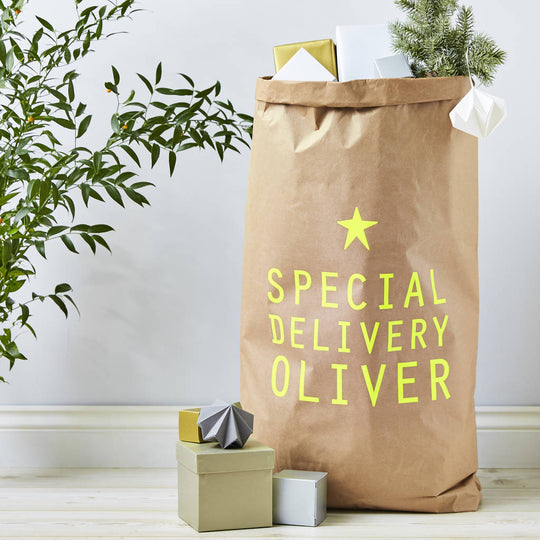 Neon Personalised Christmas Sack