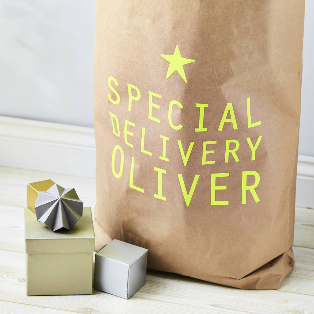 Neon Personalised Christmas Sack