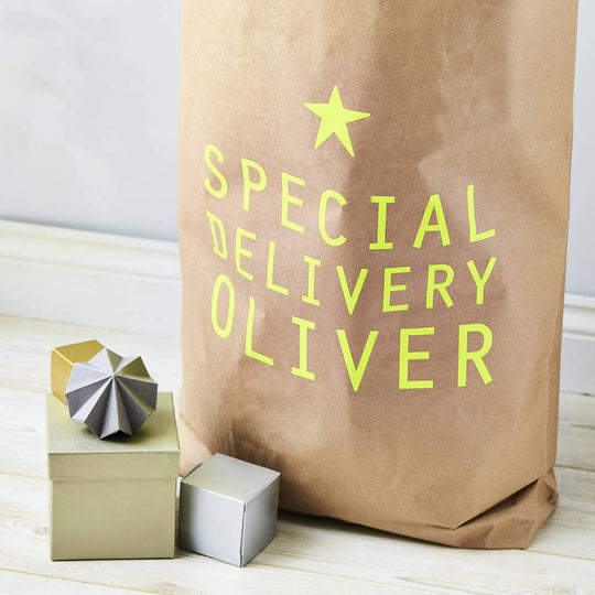 Neon Personalised Christmas Sack