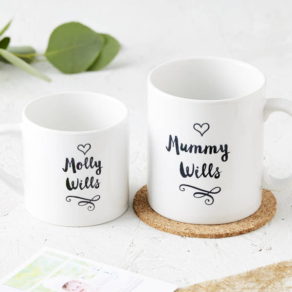New Family Personalised Mug Set