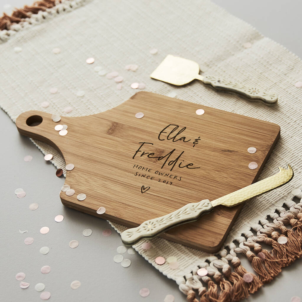 New Home Personalised Chopping Board