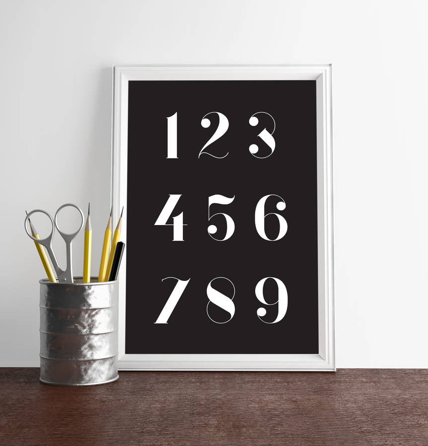 Numbers Print