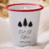 Out Of Office Enamel Candle - Spark More Joy