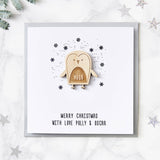 Penguin Personalised Christmas Card