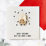 Penguin Personalised Christmas Card