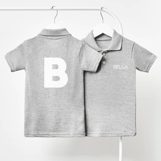 Monogram Personalised Children's Polo Shirt