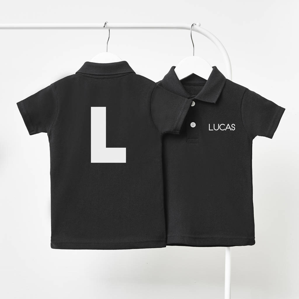 Monogram Personalised Children's Polo Shirt