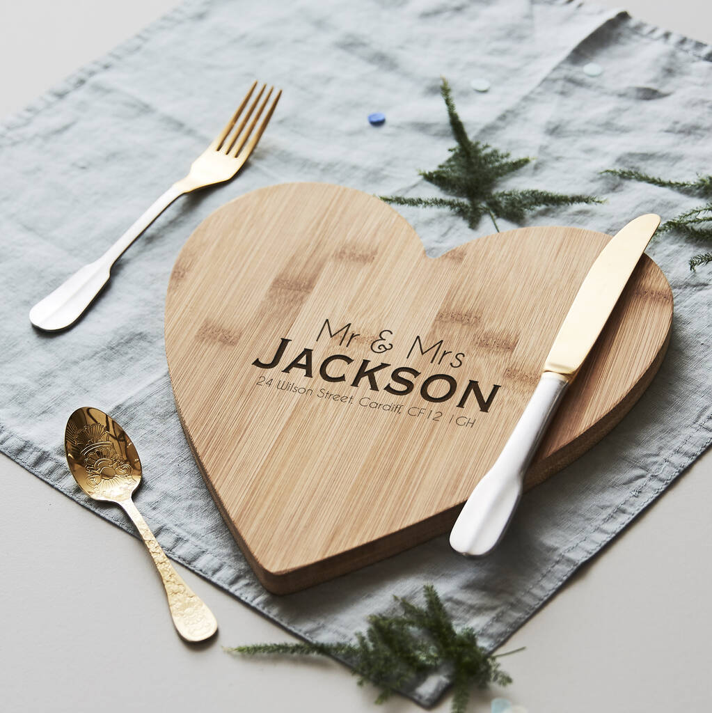 Personalised Anniversary Chopping/Cheese Board