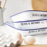 Personalised Anniversary Enamel Baking Tray