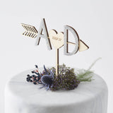 Personalised Arrow Initial Cake Topper