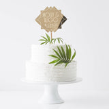 Personalised Art Deco Wedding Cake Topper