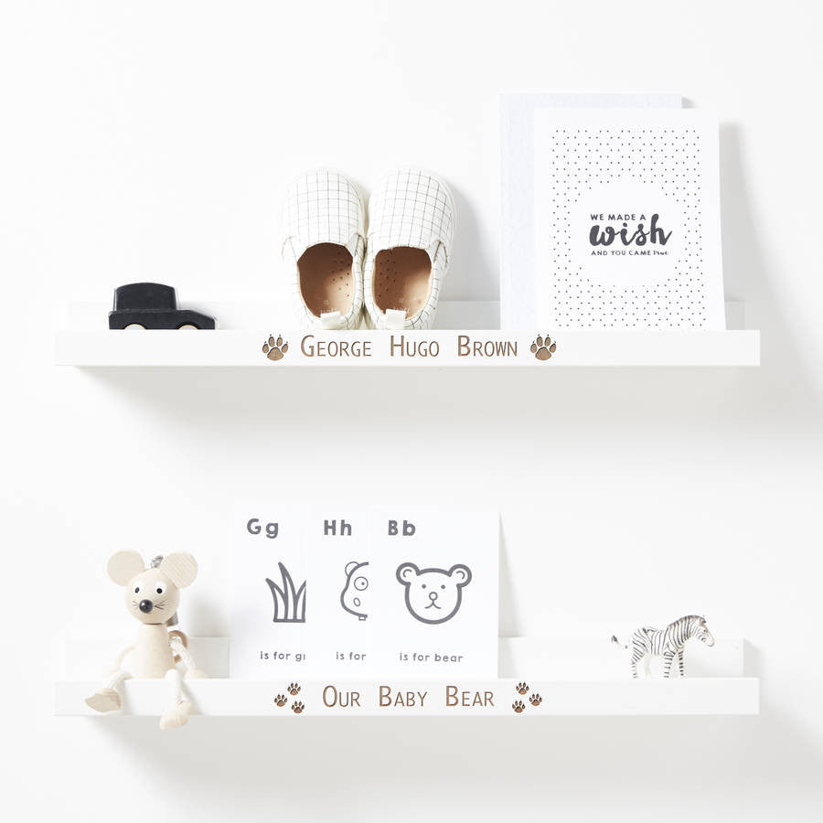 Personalised Baby Bear Shelf