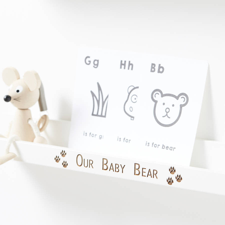 Personalised Baby Bear Shelf