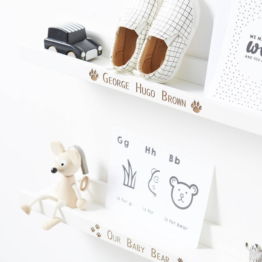 Personalised Baby Bear Shelf