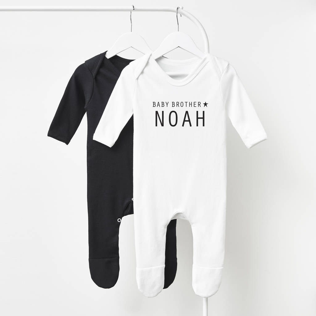 Little Brother Personalised Babygrow