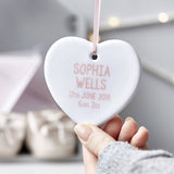 Personalised Baby Keepsake Decoration