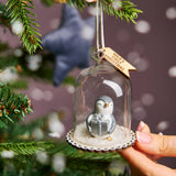 Personalised First Baby's Christmas Penguin Bauble