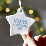 Personalised Baby's First Christmas Decoration