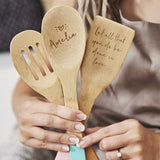 Personalised Wooden Spoon Baking Set