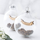 Personalised Banner Pine Cone Bauble