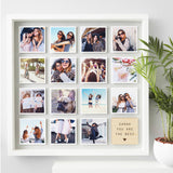Elegantly framed personalised photo print displayed in a cozy home environment