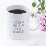 Personalised Best Teacher Mug