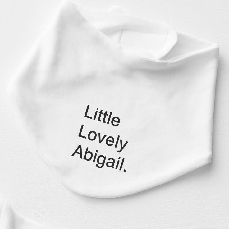 Personalised Bib