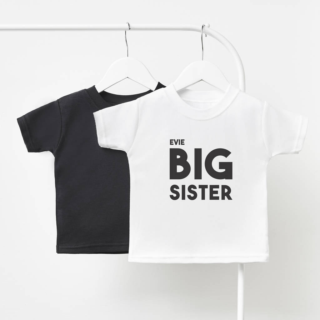 Personalised Big Sister Children's T Shirt