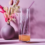 Personalised Birth Flower Cocktail Glass