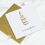 Personalised Birthday Bubbly Keepsake Card