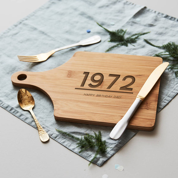 Personalised Birthday Chopping Board For Him