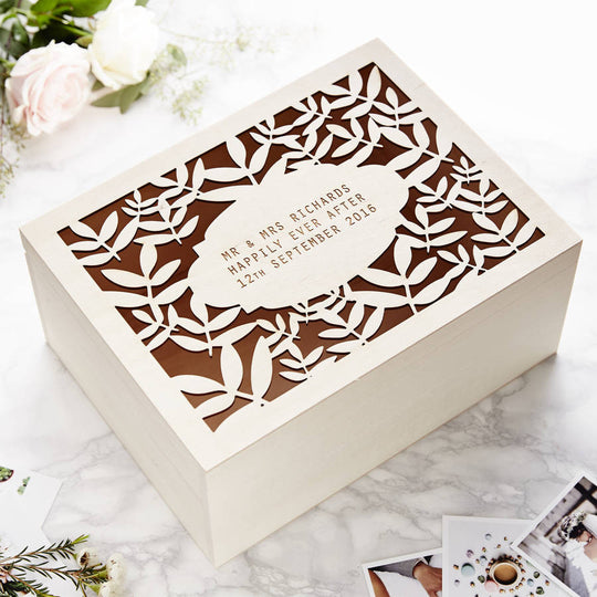 Personalised Botanical Keepsake Box