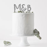 Personalised Botanical Letter Cake Topper