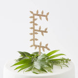 Personalised Botanical Letter Cake Topper