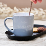 Personalised Breakfast In Bed Stoneware Mug