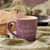 Personalised Breakfast In Bed Stoneware Mug